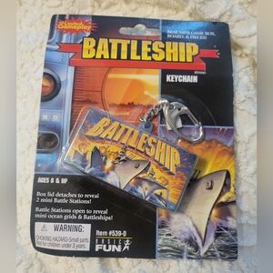 Battleship keychain With Limited Gamplay 2005 Basic Fun licensed by Hasbro